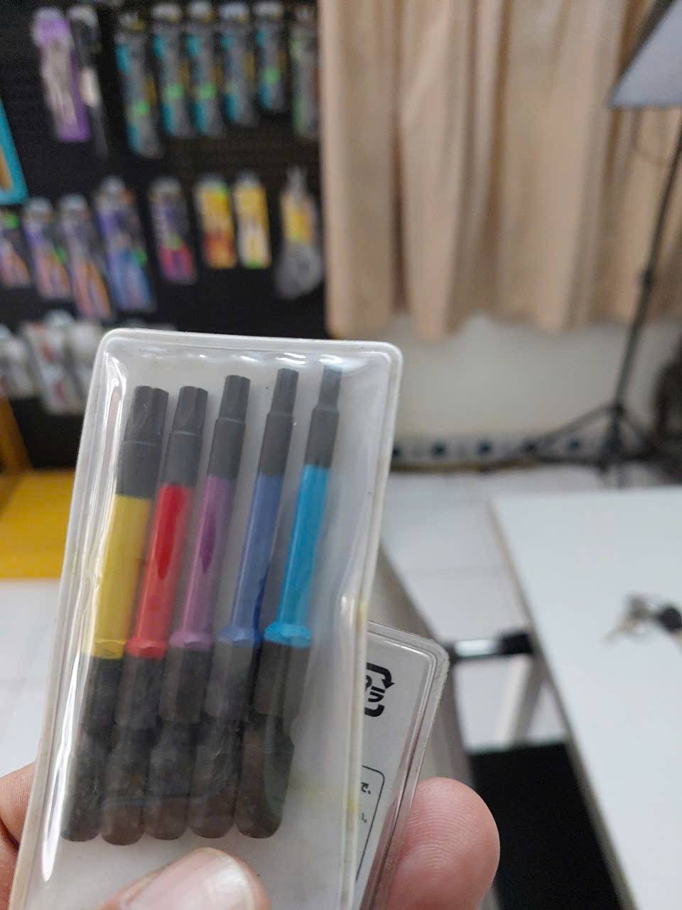 Vỉ 5 mũi vít sao lỗ 5 cái Anex ACTX5-65L