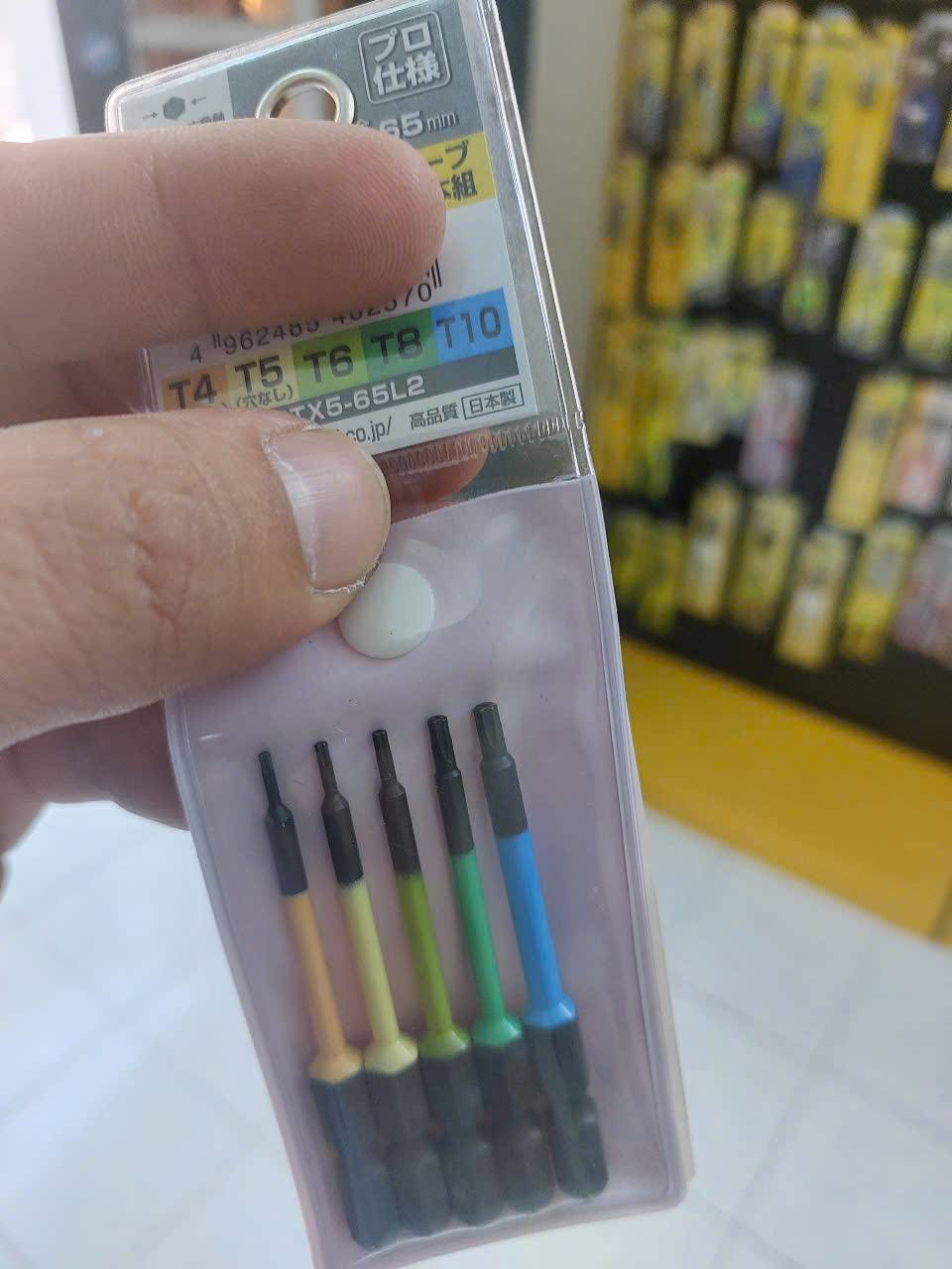 Vỉ 5 mũi vít sao 5 cái Anex ACTX5-65L2