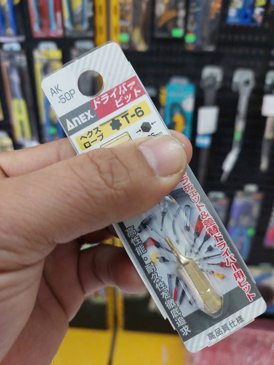 Mũi vít ngắn hoa thị Anex AK-50P-T6x30