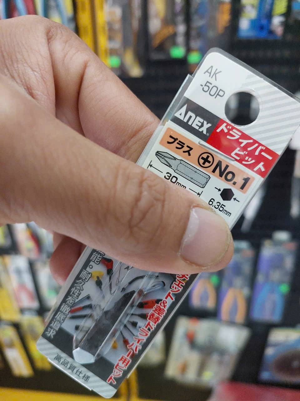 Mũi vít ngắn Anex AK-50P+1×30