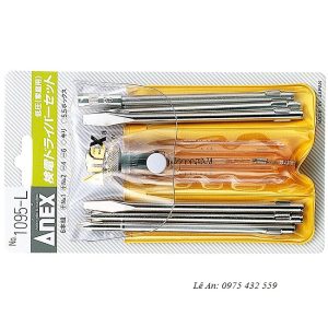 Bộ bút thử điện 6 mũi điện áp thấp(L) Anex No.1095-L