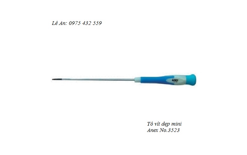 Tô vít dẹp mini Anex No.3523 Tô vít dẹp mini Anex No.3523