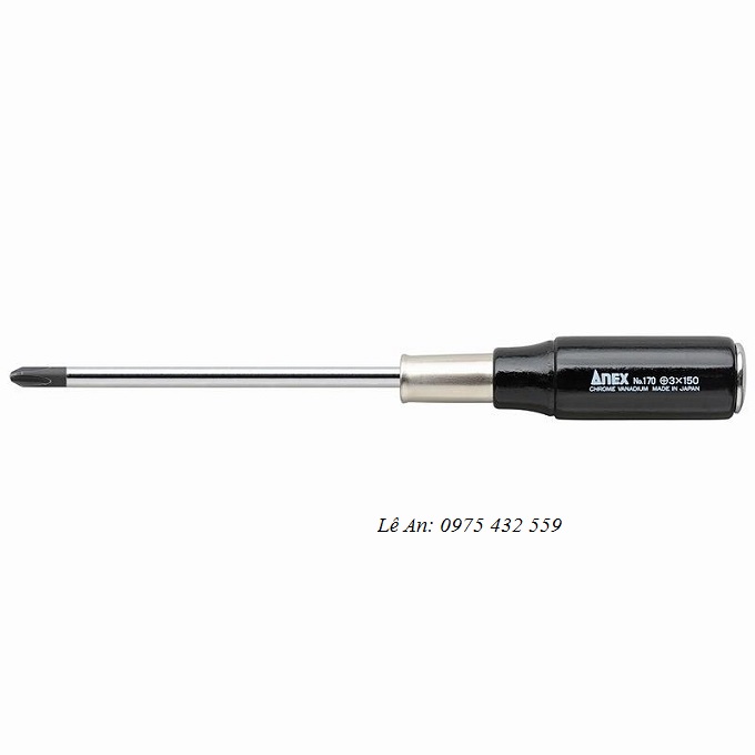 Tô vít đóng 4 cạnh tay gỗ Anex No.170+3x150 Tô vít đóng 4 cạnh tay gỗ Anex No.170+3x150