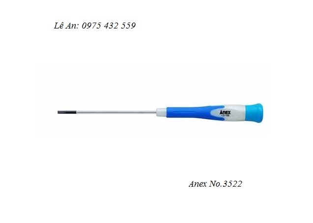 Tô vít dẹp mini Anex No.3522 Tô vít dẹp mini Anex No.3522
