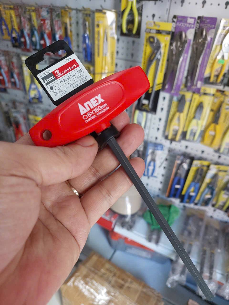 Tô vít lục giác tay cầm chữ T Anex No.3200-H6x160