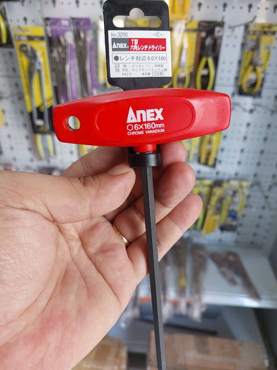 Tô vít lục giác tay cầm chữ T Anex No.3200-H6x160
