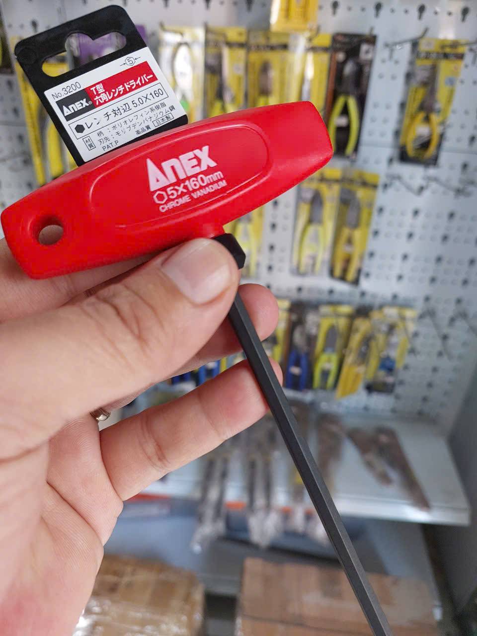 z6041152153677_9a8fbde71f7f0a3c65f680e07480faeb Tô vít lục giác tay cầm chữ T Anex No.3200-H5x160