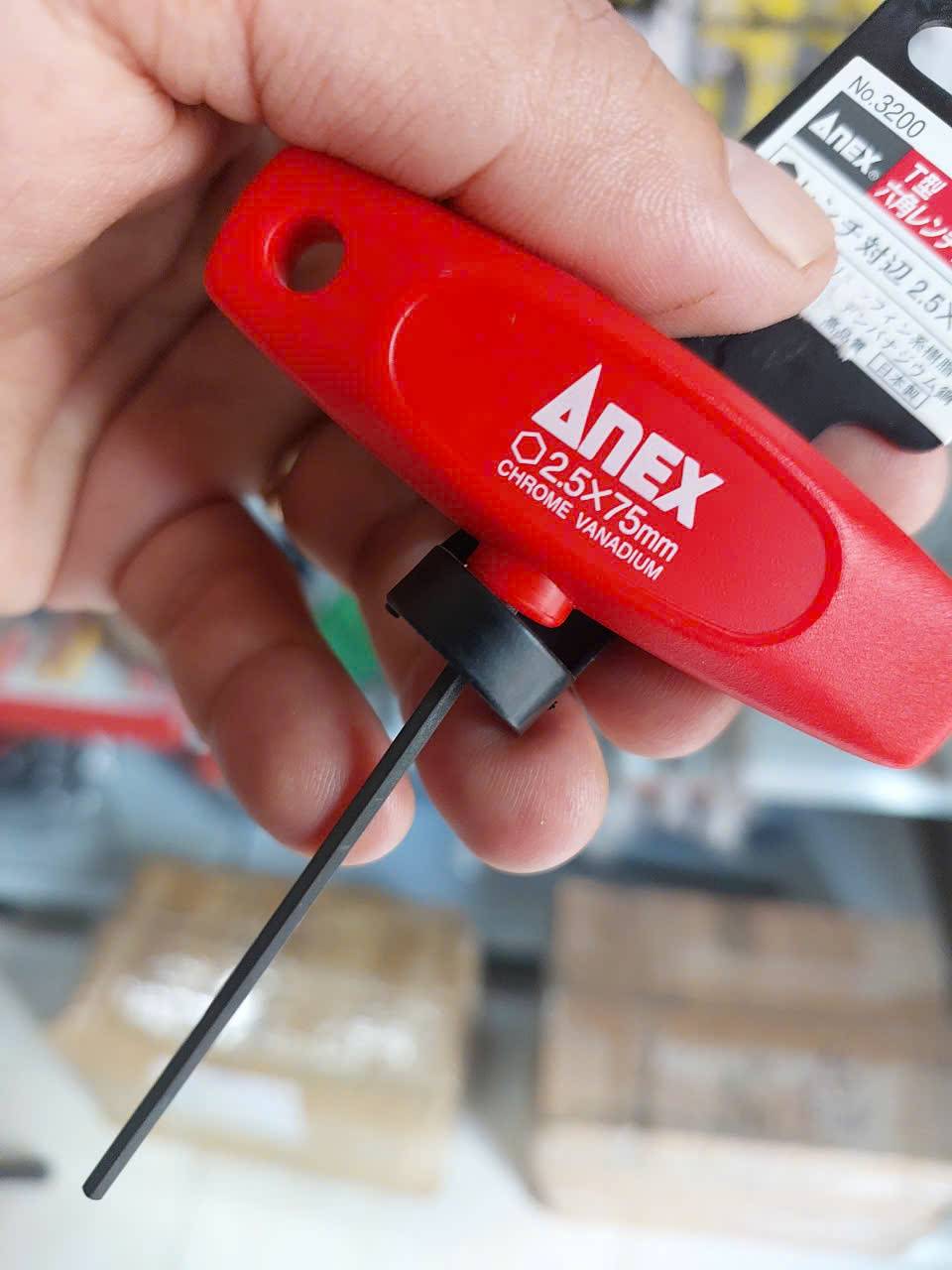 Tô vít lục giác tay cầm chữ T Anex No.3200-H2.5×75