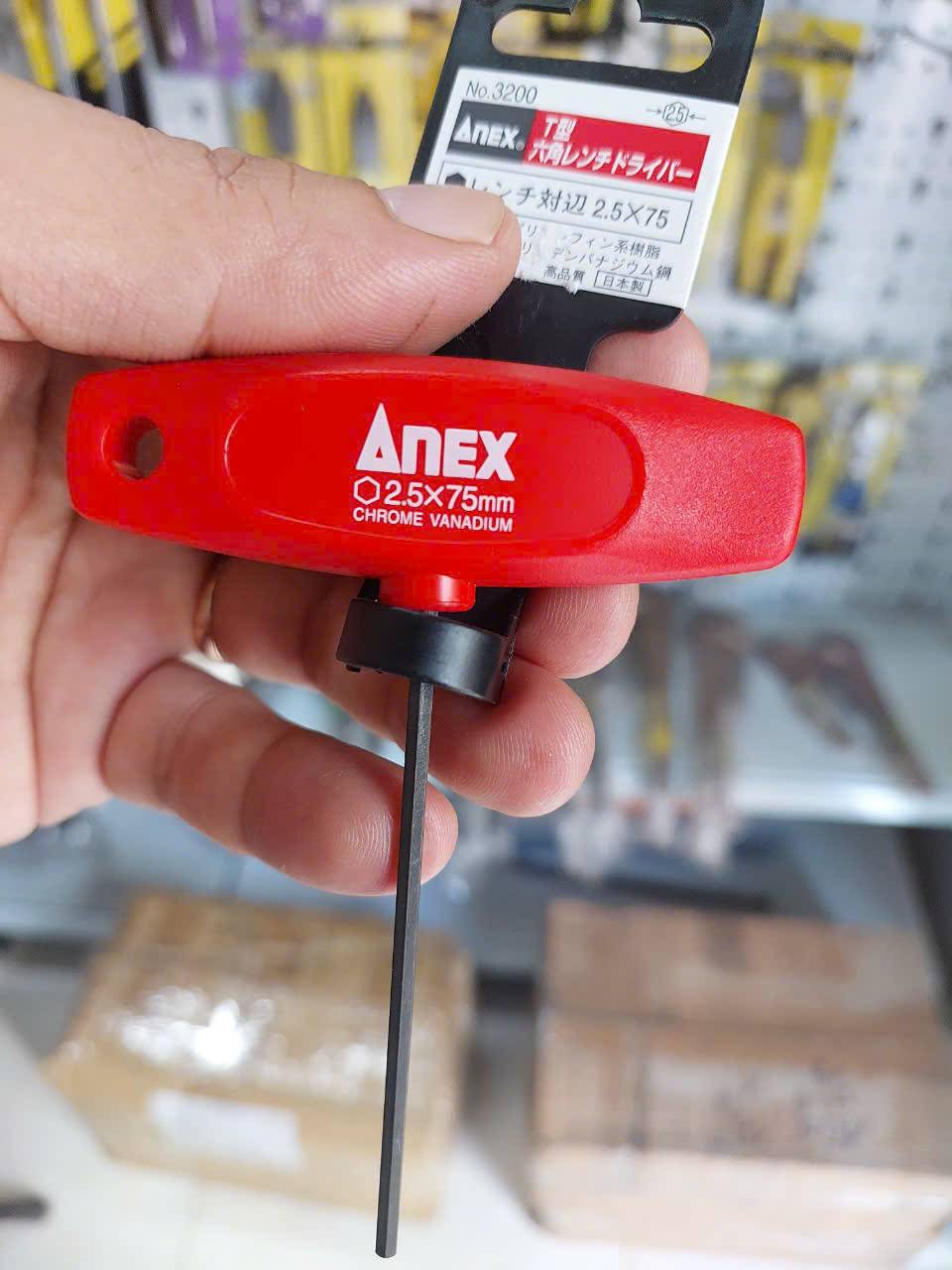 Tô vít lục giác tay cầm chữ T Anex No.3200-H2.5×75