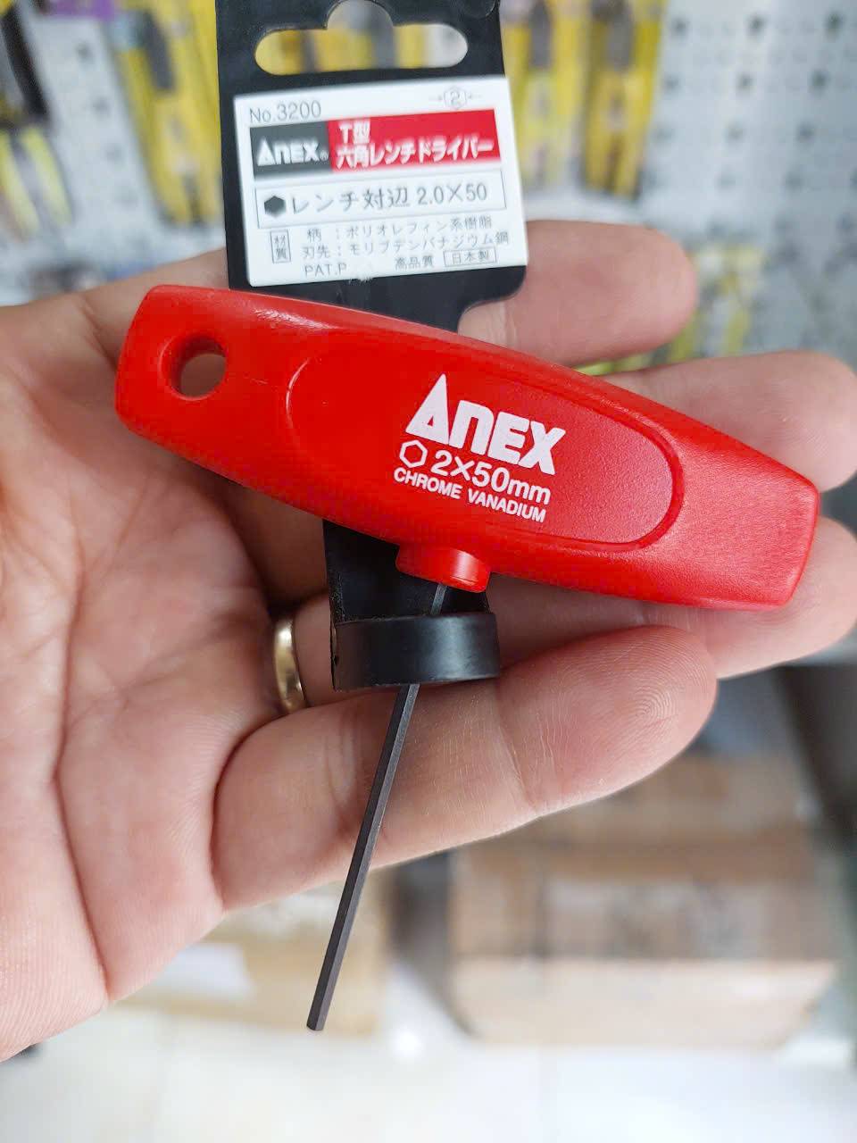 Tô vít lục giác tay cầm chữ T Anex No.3200-H2x50