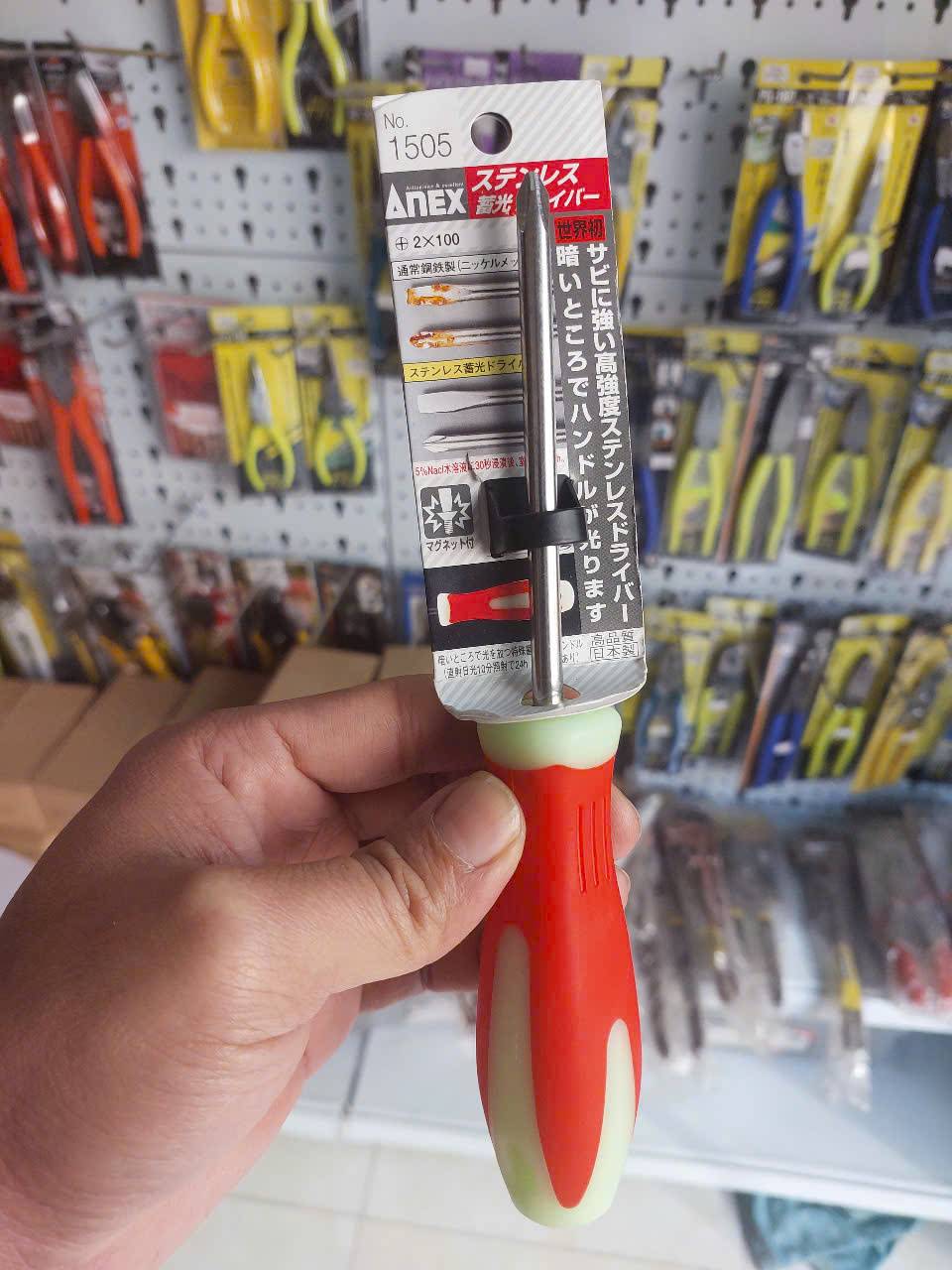 Tô vít phát quang không gỉ Anex No.1505+2×100