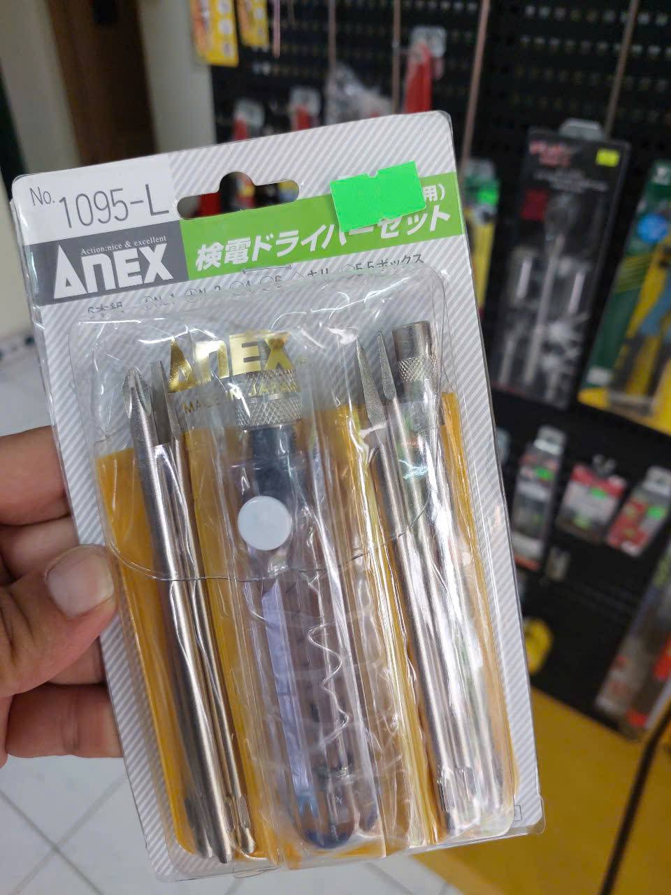 Bộ bút thử điện 6 mũi điện áp thấp(L) Anex No.1095-L