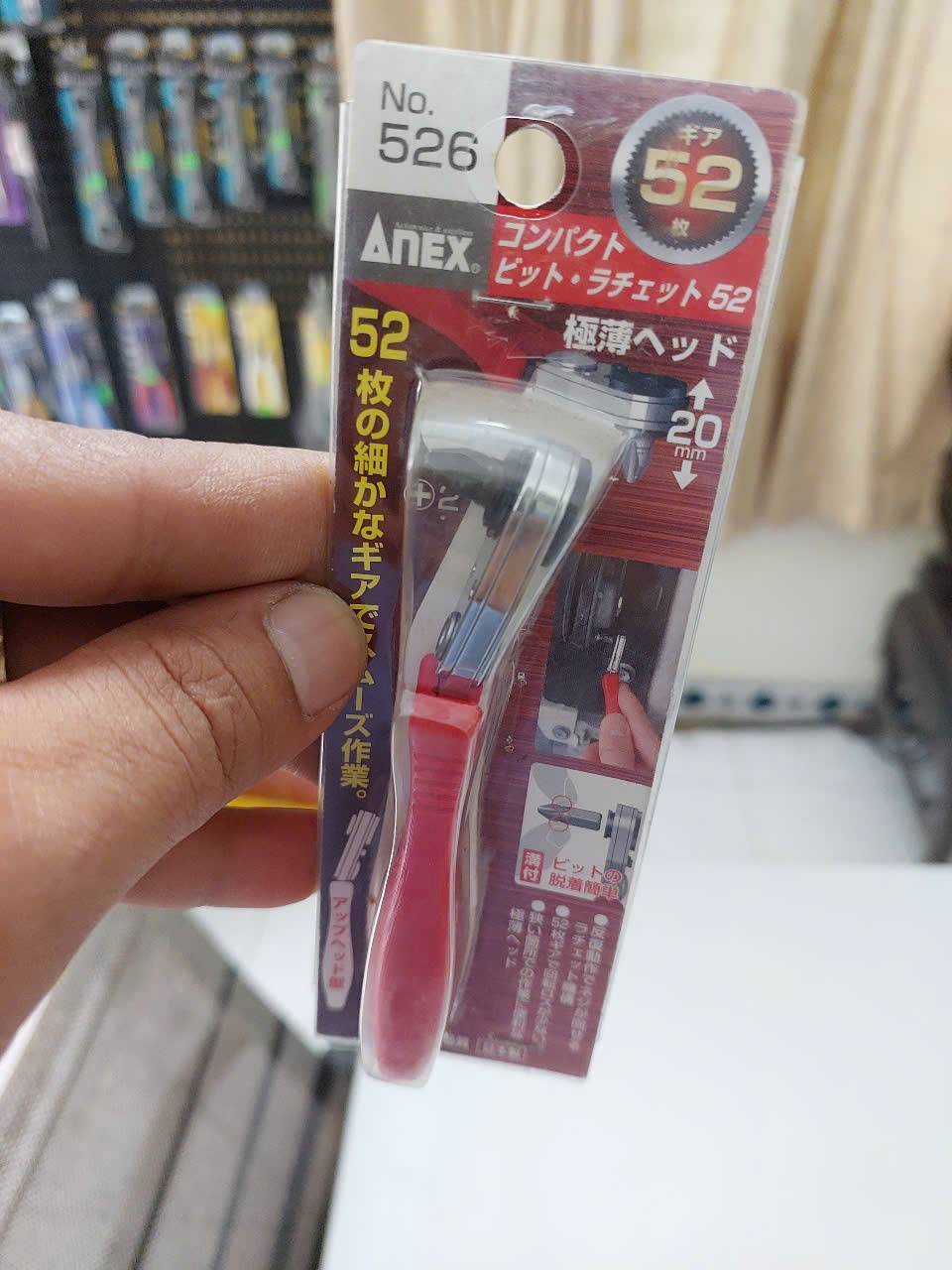 Tay vặn tự động bắt góc hẹp (loại cong) Anex No.526