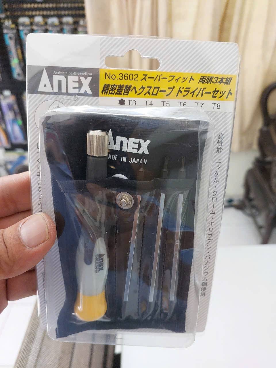 Bộ tô vít hoa thị size nhỏ Anex No.3602