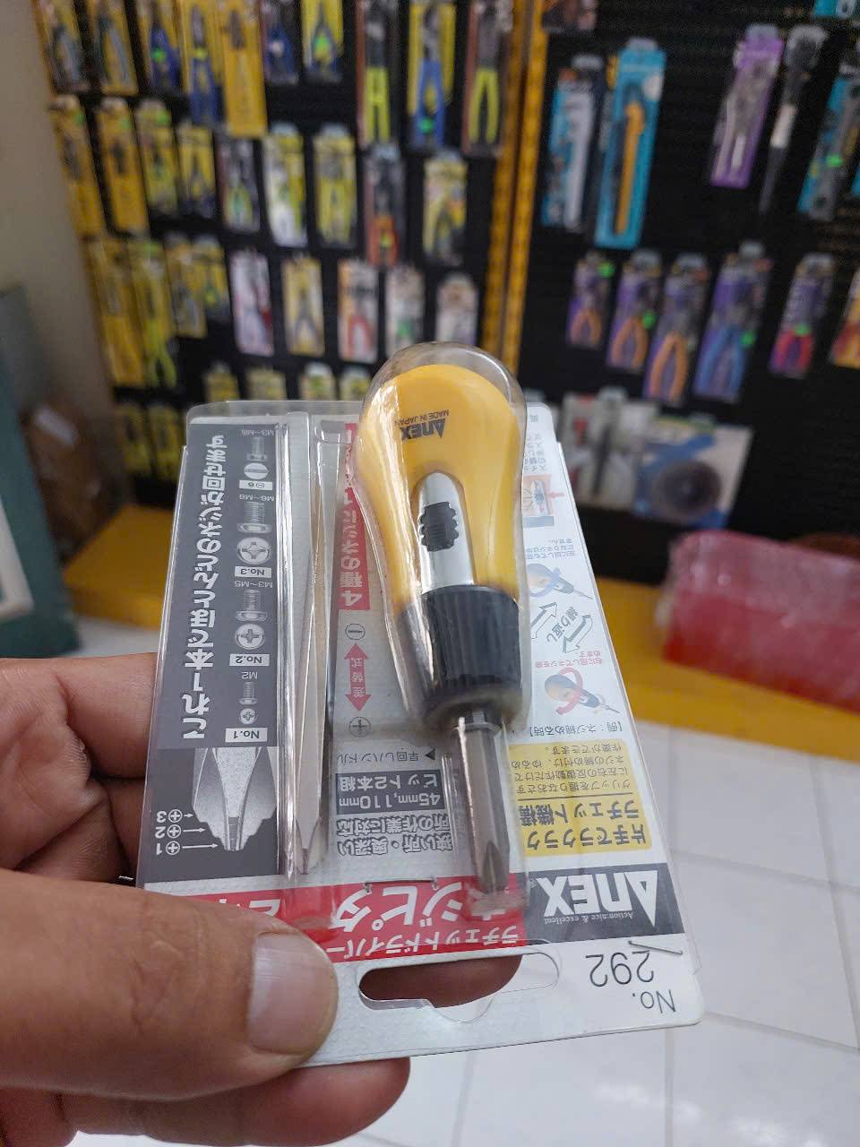 Tô vít ngắn 4 trong 1 Anex No.292 (Japan)