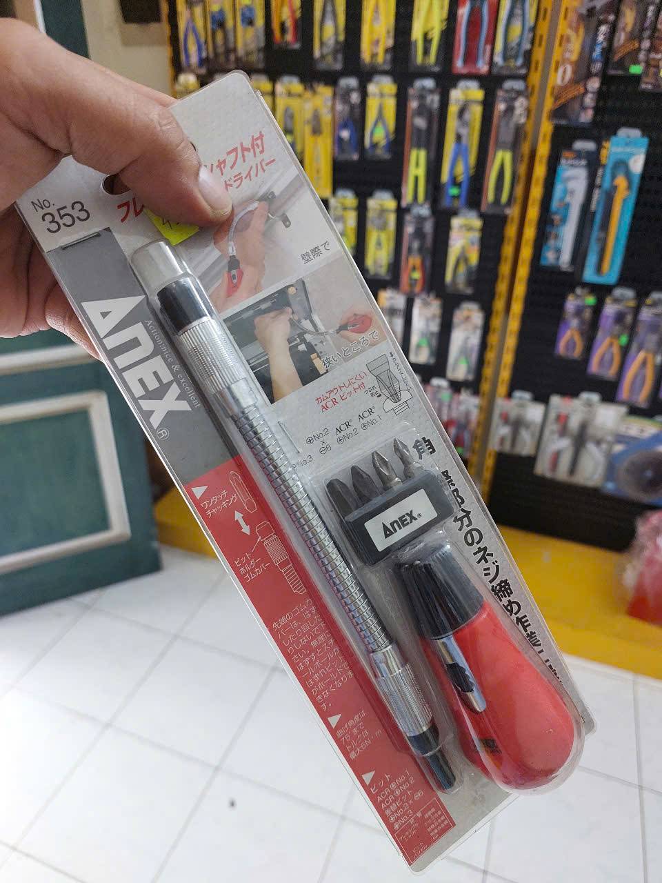 Bộ Mũi vít bắt góc hẹp Anex No.353