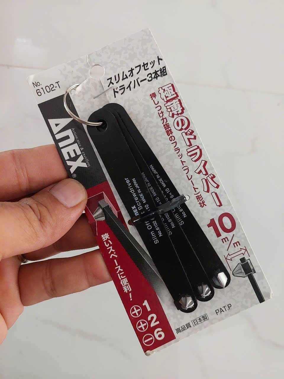 Bộ tô vít vặn siêu mỏng Anex No.6102-T