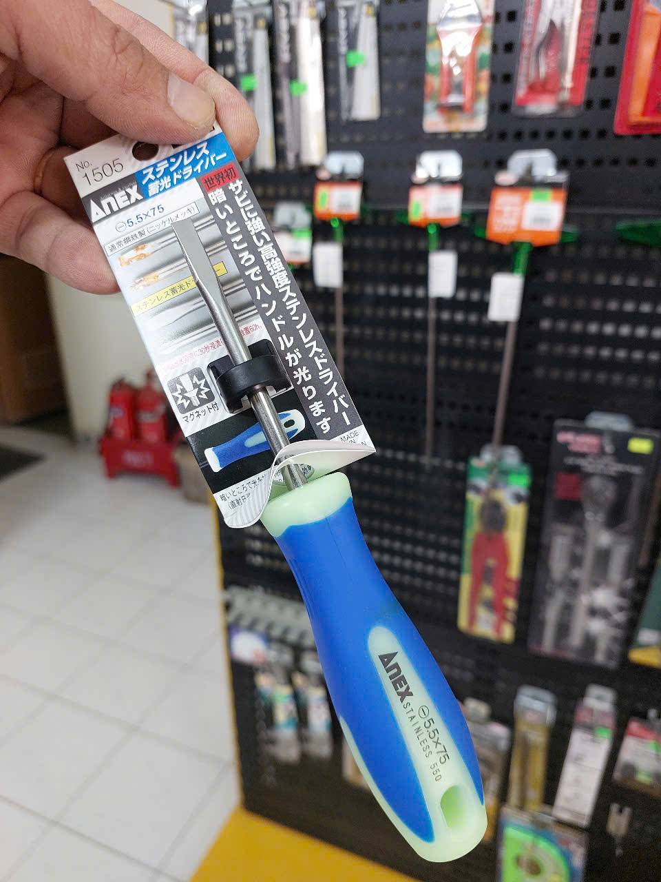 Tô vít phát quang không gỉ Anex No.1505-5.5×75