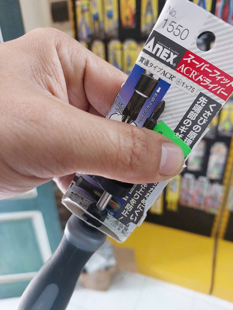 Tô vít đóng 4 cạnh ACR Anex No.1550+1×75