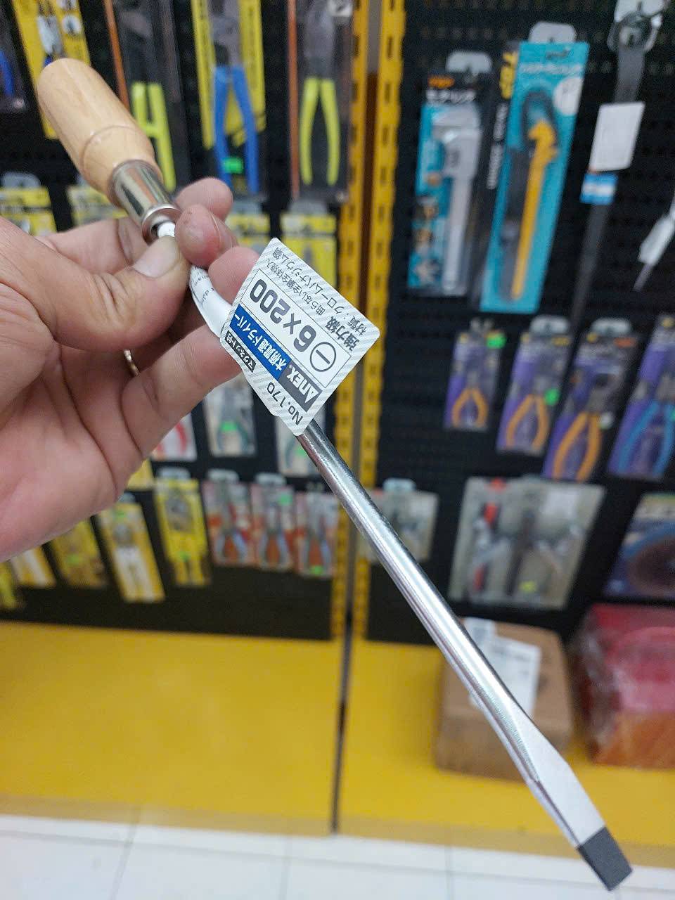 Tô vít đóng 2 cạnh tay gỗ Anex No.170-6×200