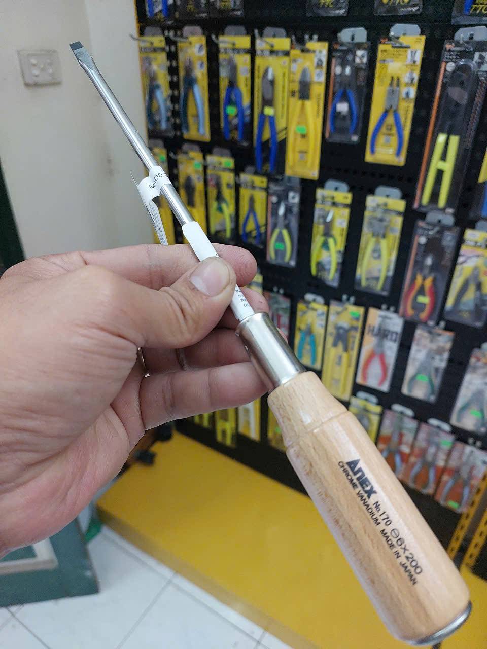 Tô vít đóng 2 cạnh tay gỗ Anex No.170-6×200