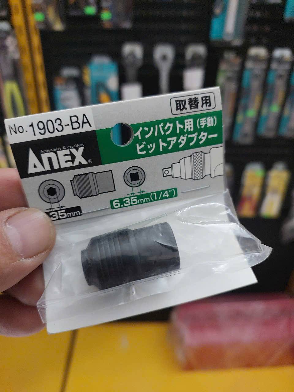 Đầu chuyển 1/4 sang mũi vít 6.35mm Anex No.1903-BA