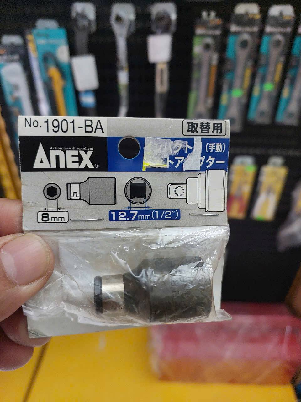 Đầu chuyển 1/2 sang mũi vít 8mm Anex No.1901-BA
