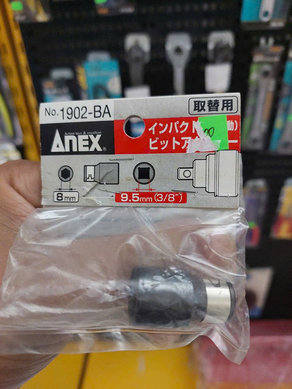 Đầu chuyển 3/8″ sang mũi vít 8mm Anex No.1902-BA