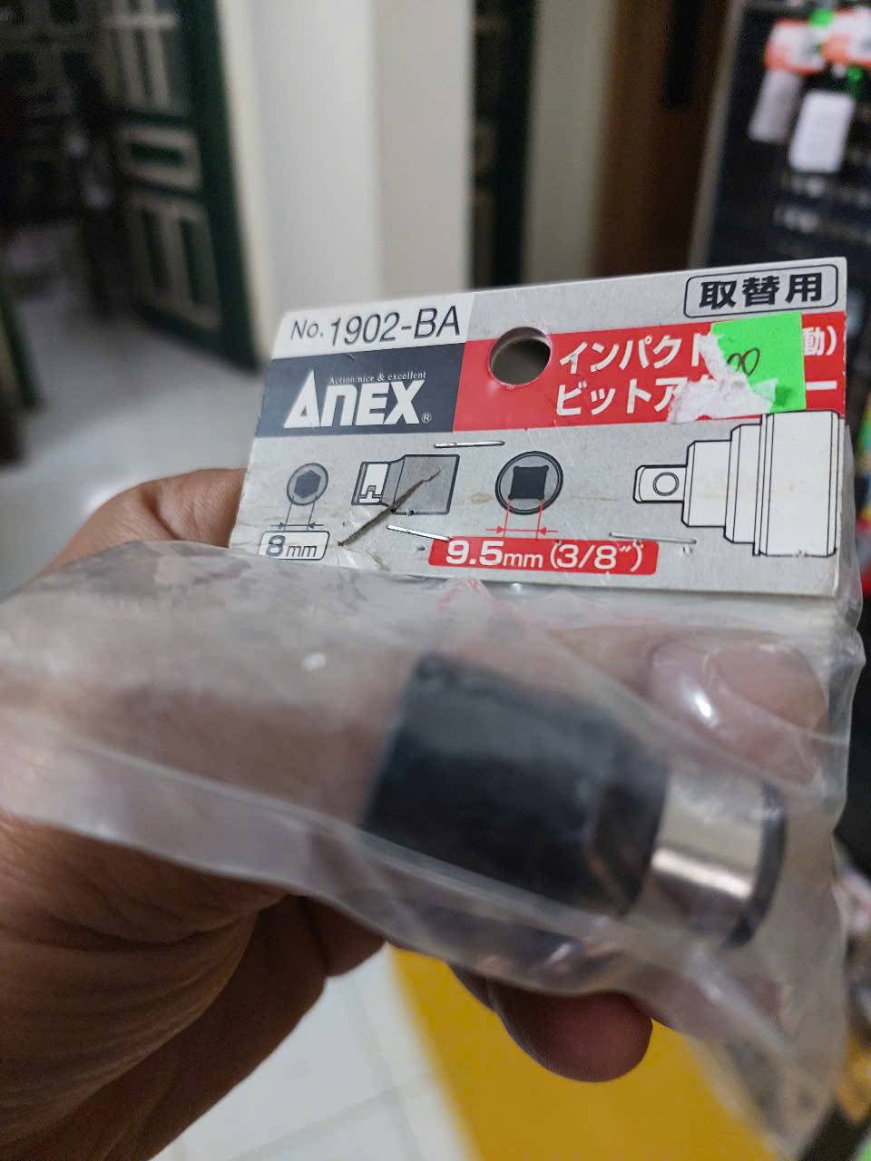 Đầu chuyển 3/8″ sang mũi vít 8mm Anex No.1902-BA