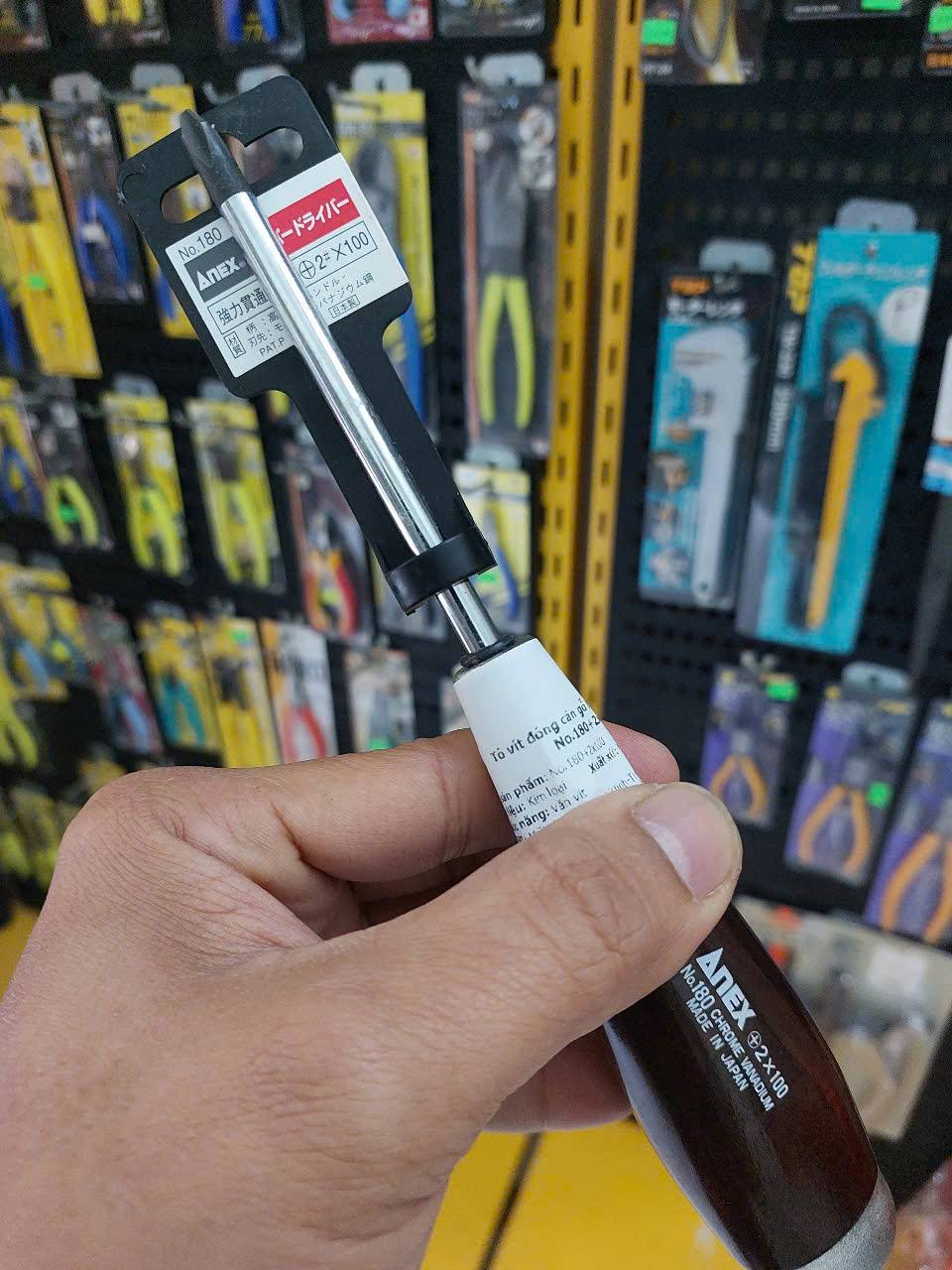 Tô vít đóng cán gỗ tam giác Anex No.180+2×100