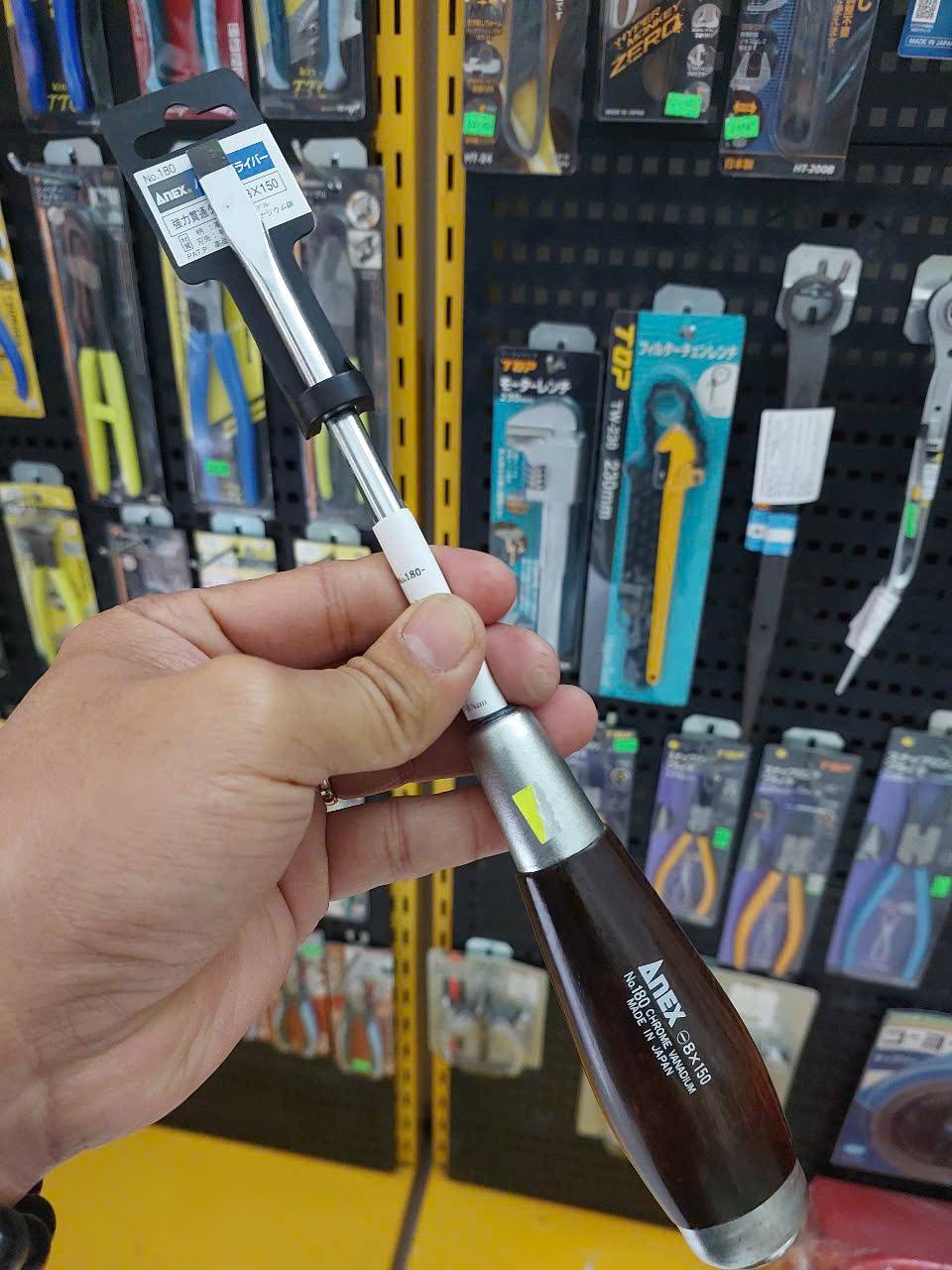 Tô vít đóng cán gỗ tam giác Anex No.180-8×150