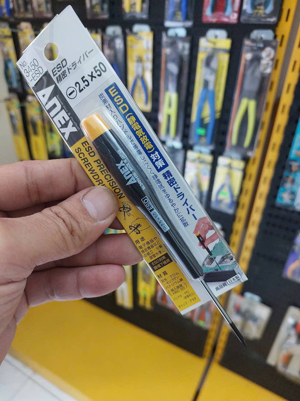 Tô vít chống tĩnh điện Anex No.3450-ESD-2.5×50
