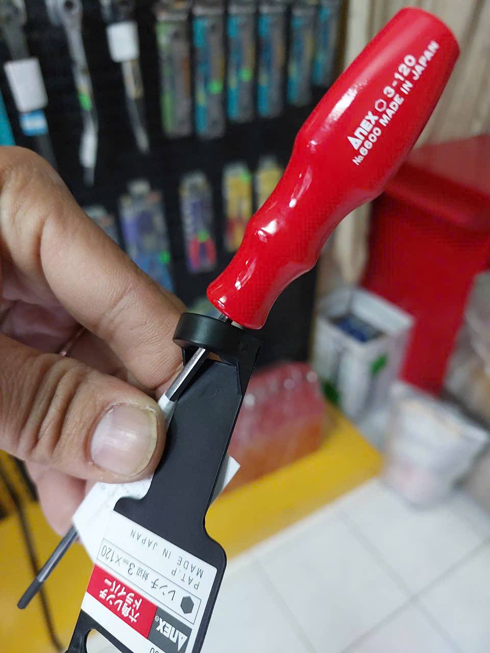 z7245064302335_ea636d2d4186442c63a00d20fb3bb3c7 Tô vít lục giác Anex No.6600-H3x120