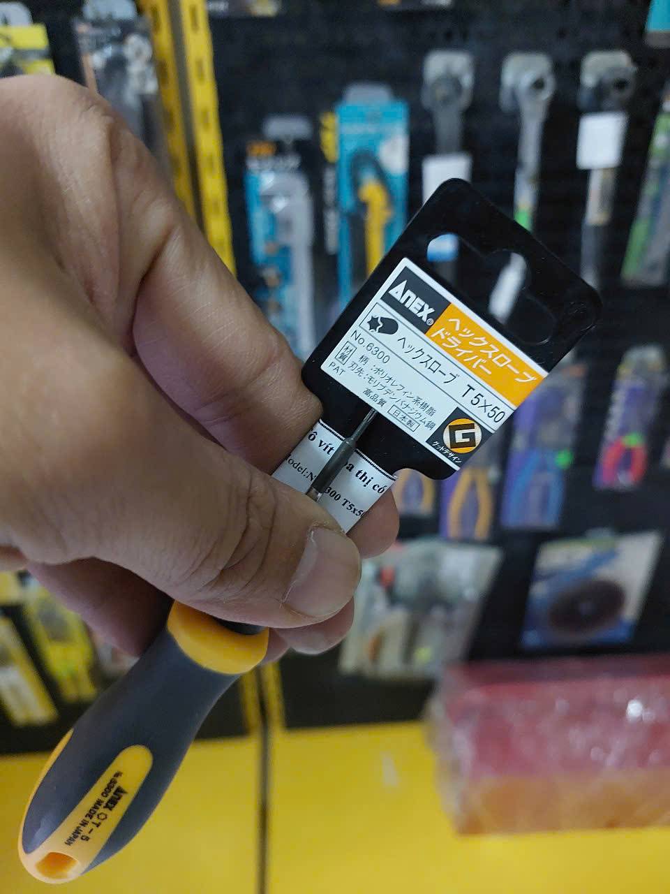 Tô vít hoa thị có lỗ Anex No.6300-T5x50