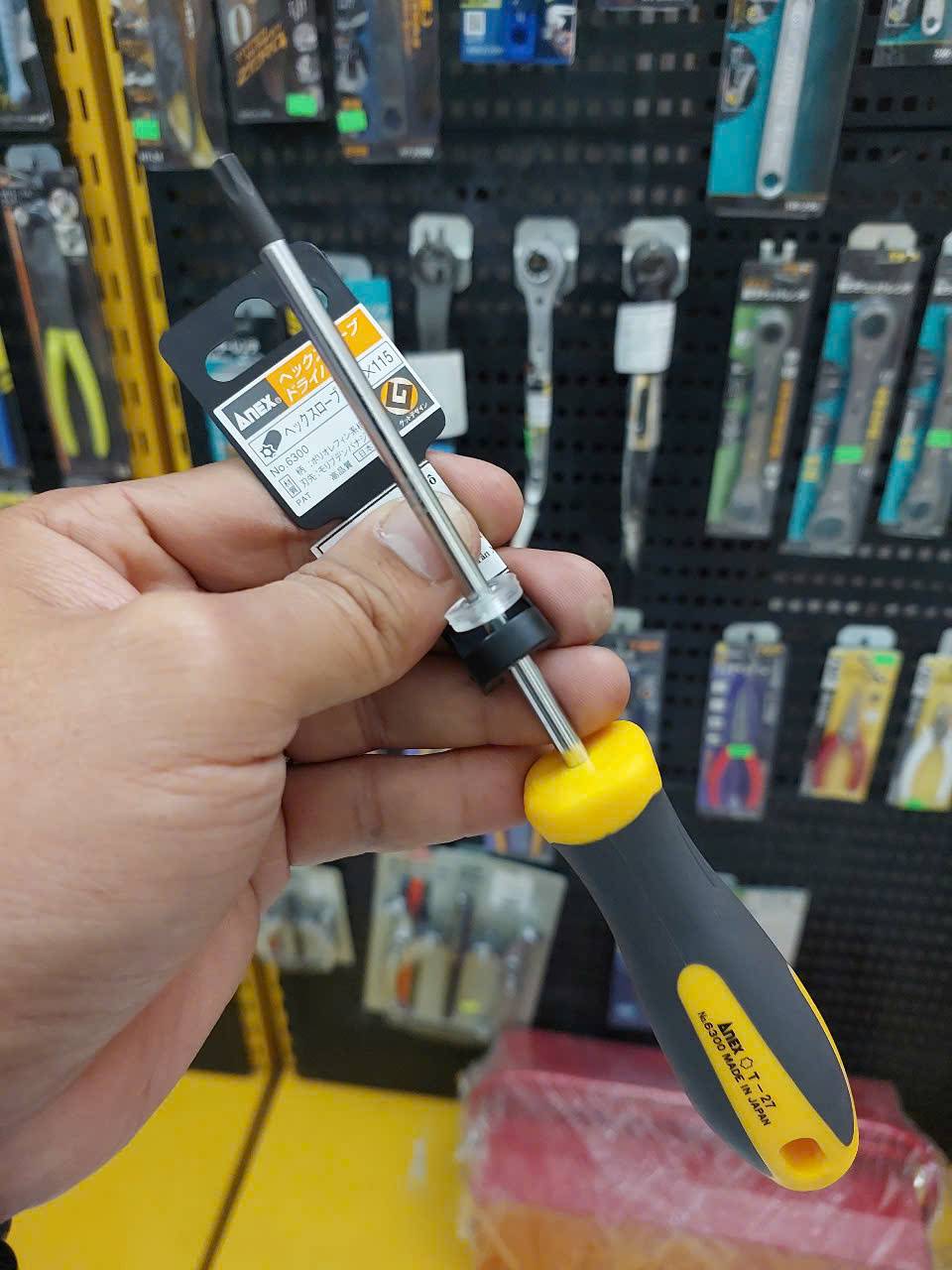 Tô vít hoa thị có lỗ Anex No.6300-T27x115