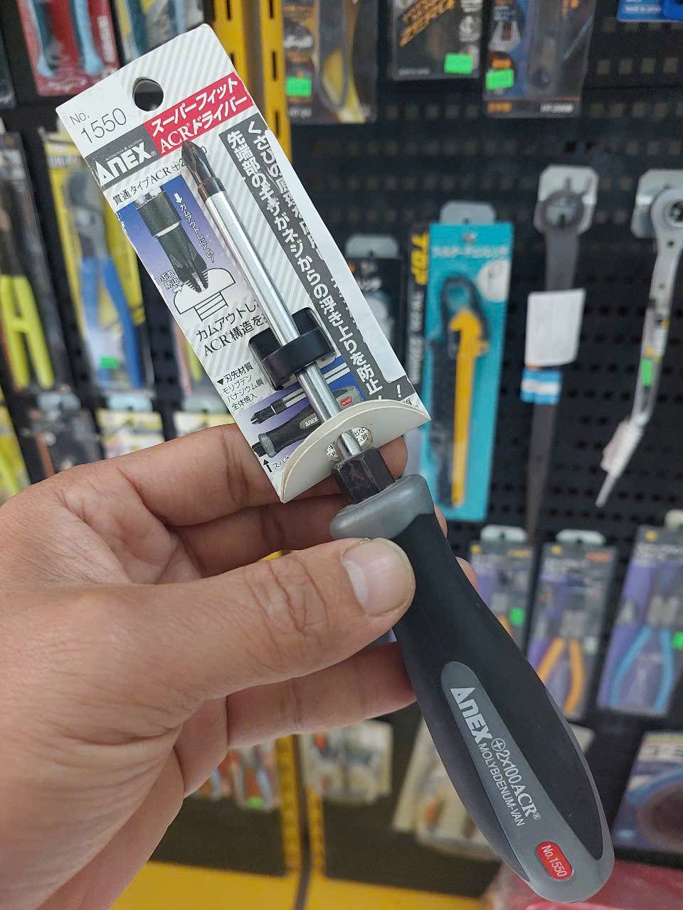 Tô vít đóng 4 cạnh ACR Anex No.1550+2×100