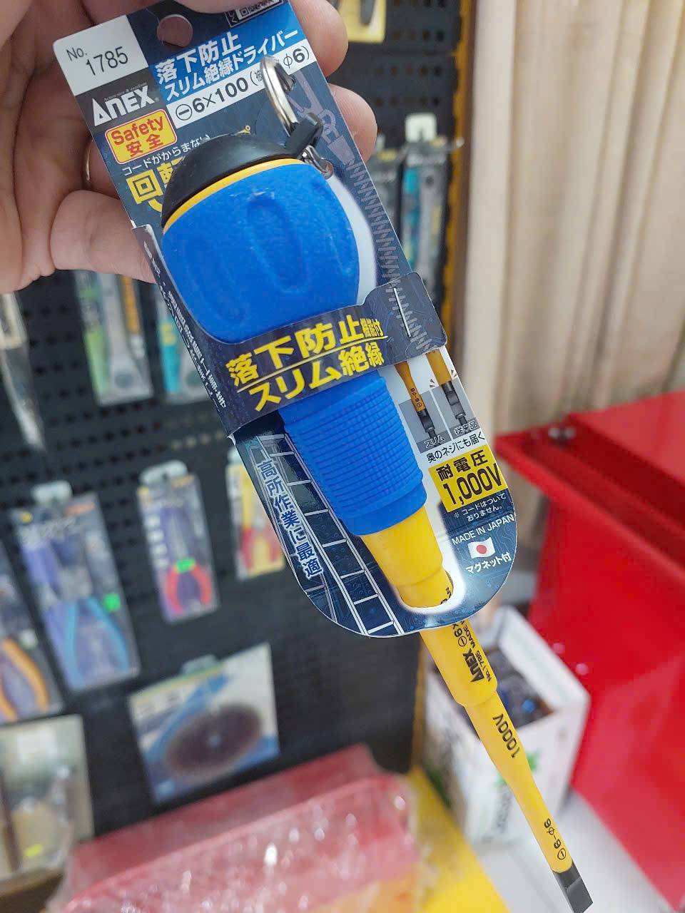 Tô vít cách điện xoay nhanh Anex No.1785-6×100