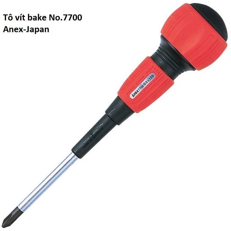 Tô vít 4 cạnh có từ tính Anex No.7700+1×150