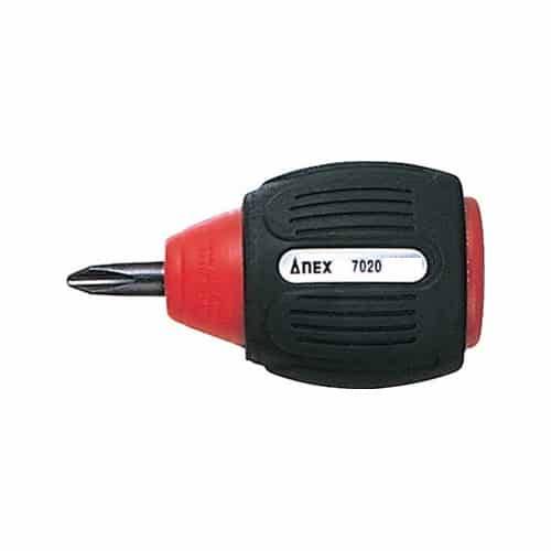 Tô vít ngắn 4 cạnh có từ tính Anex No.7020F+2×15