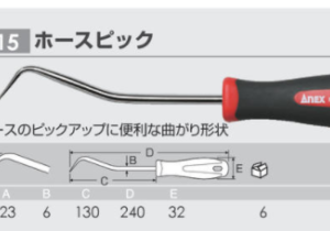 Thông số Dùi đục lỗ loại cong No.9115