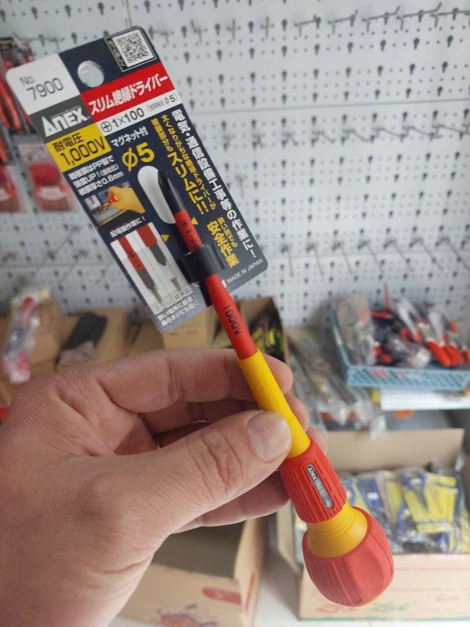 Tô vít cách điện cán tròn Anex No.7900+1×100