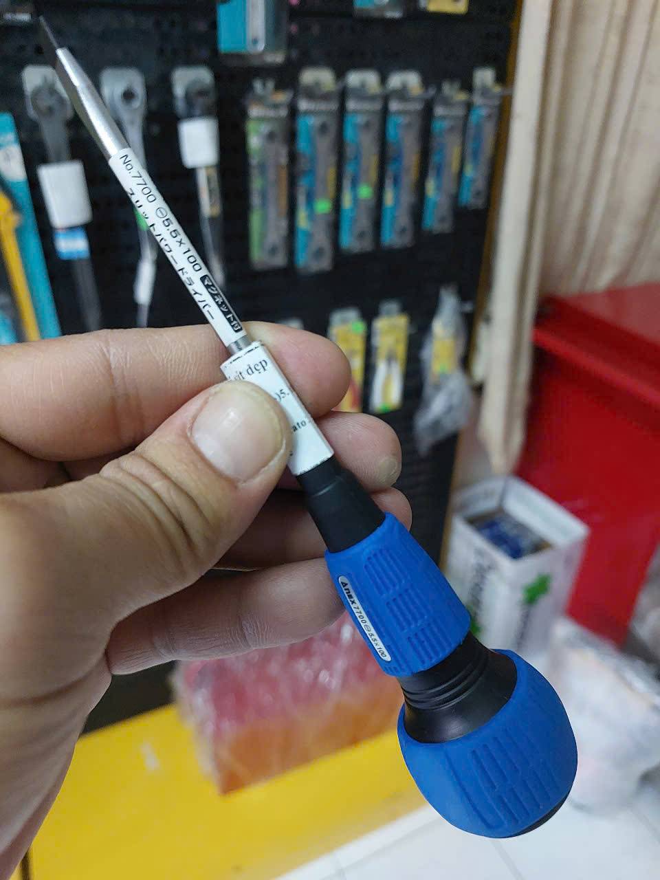 Tô vít 2 cạnh có từ tính Anex No.7700-5.5×100