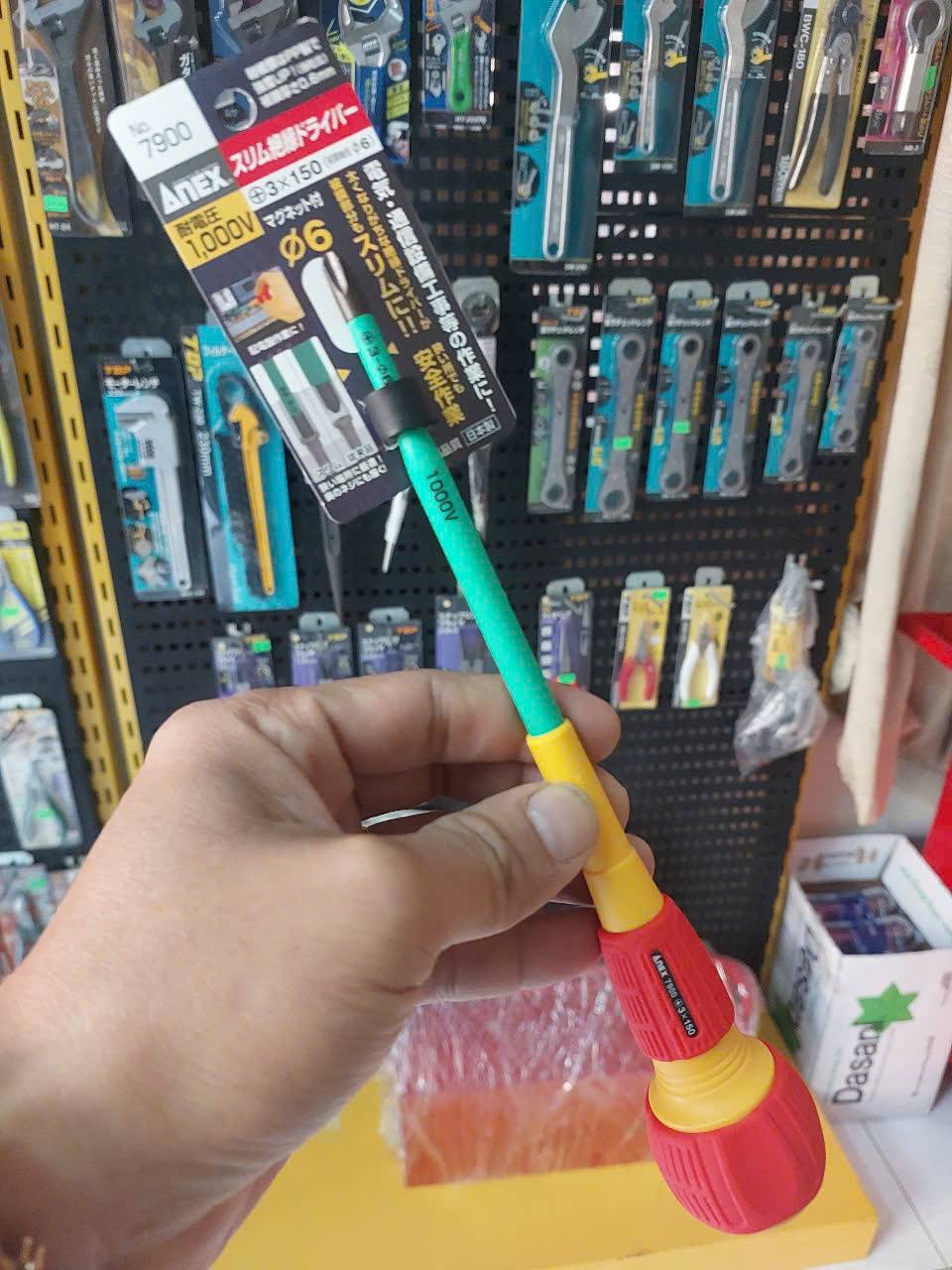 Tô vít cách điện cán tròn Anex No.7900+3×150