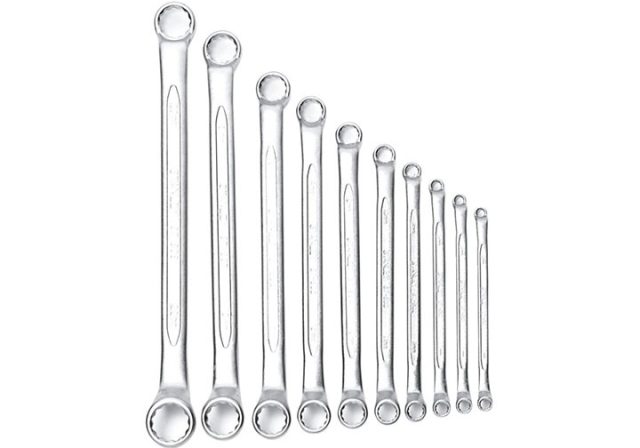 Bộ cờ lê 2 đầu vòng góc lượn 75 độ 10 chi tiết Stanley 87-617-3