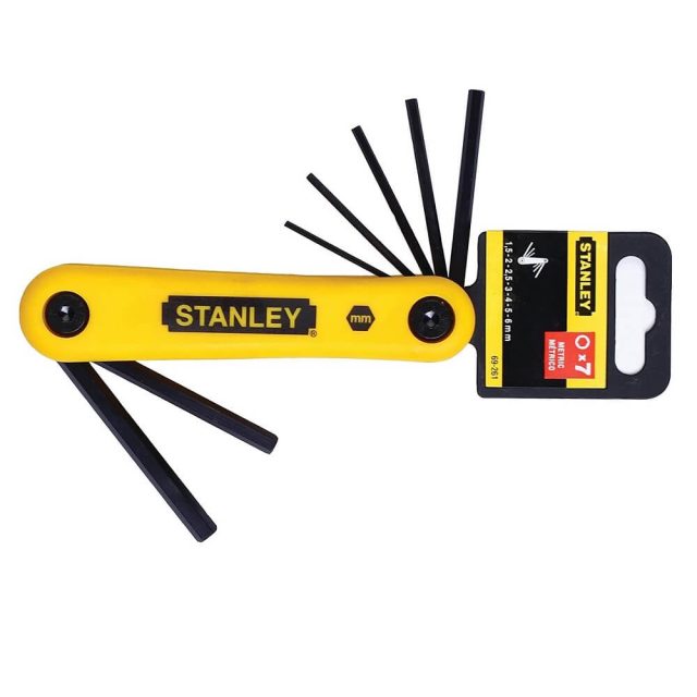 Bộ chìa vặn lục giác Stanley 69-261 7 chi tiết 1.5-6mm