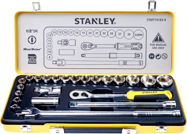 Bộ khẩu 6 cạnh 1/2" 24 chi tiết Stanley STMT74183-8