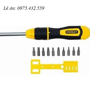 Bộ tuốc nơ vít đa năng đảo chiều 10 mũi Stanley STHT68010-8