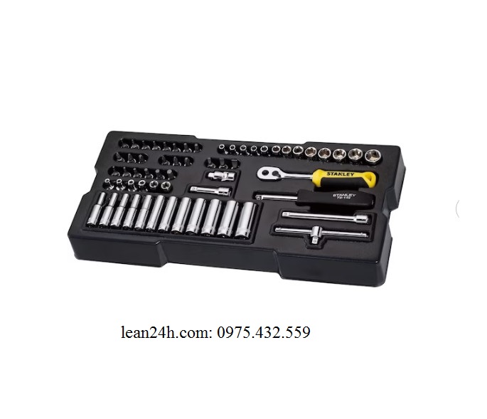 Bộ khẩu 1/4'' Stanley STMT74175-8C 60 chi tiết Bộ khẩu 1/4'' Stanley STMT74175-8C 60 chi tiết