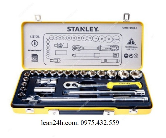 Bộ khẩu 6 cạnh 1/2" 24 chi tiết Stanley STMT74183-8