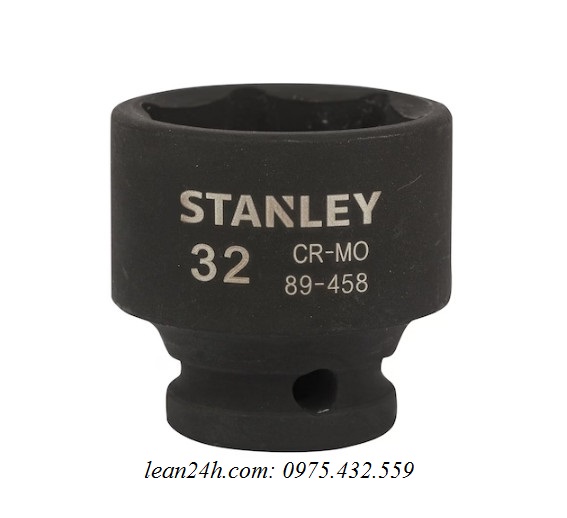Đầu khẩu đen 1/2'' Stanley STMT89458-8B 32mm